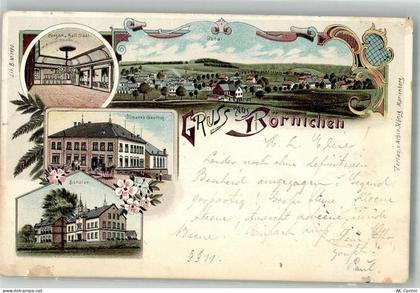 09437 O9361 Börnichen b Zschopau 1900 Lithographie Gasthaus Ullmann Konz... - 13662523