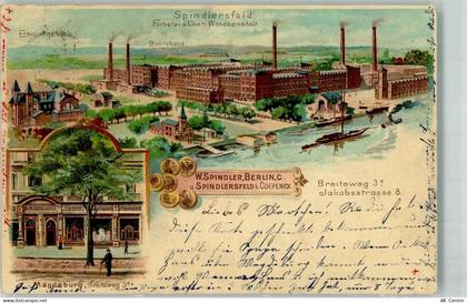 10115 O1199 Köpenick 1900 Lithographie Spindlersfeld Fäberei & Chem. Was... - 13640276