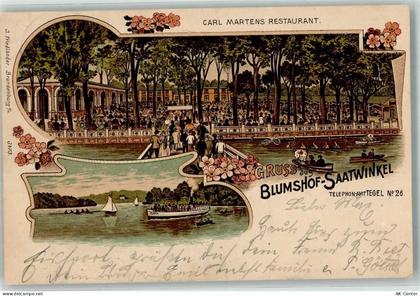 10115 W1000 Reinickendorf 1901 Lithographie Blumshof-Saatwinkel Carl Mar... - 13635518