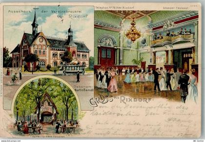 10115 W1000 Rixdorf 1901 Gebrauchsspuren Lithographie Vereinsbrauerei Gr... - 13643396