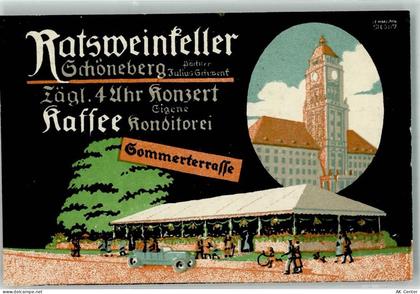 10115 W1000 Schöneberg Lithographie Gasthaus Ratsweinkeller sign. Lehman... - 13640411