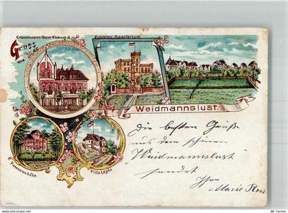 10115 W1000 Waidmannslust 1902 Lithographie Joachims-Sanatorium Panorama... - 13653103