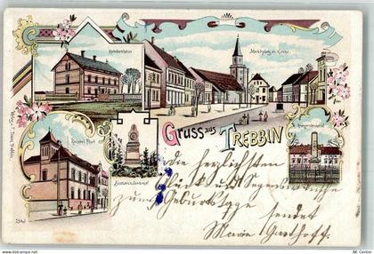14943 O1711 Trebbin 1900 Lithographie Kaiserl. Post Bismarck-Denkmal Kra... - 13649988
