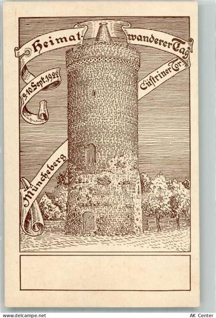 15374 O1278 Müncheberg Lithographie Heimatwanderer Tag 1922 Cüstriner To... - 13528084