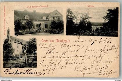 15374 O1278 Münchehofe b Müncheberg 1902 - Schloss Gasthaus Fittkow Dorf... - 13667614