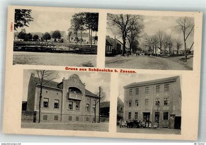 15806 O1631 Schöneiche b Zossen b Berlin 1912 - Dorfstrasse Dorfteich Sc... - 13664078