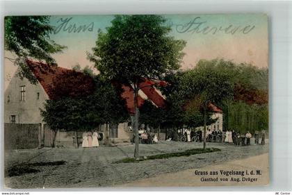 16792 O1431 Vogelsang b Zehdenick 1915 - Gasthaus Dräger Fahrradfahrer B... - 13664026