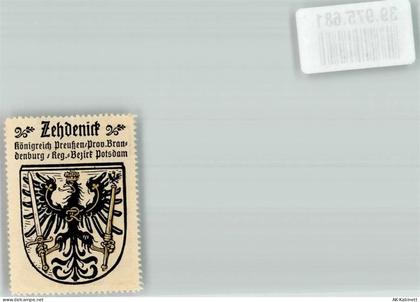 16792 O1434 Zehdenick Vignette Wappenmarke Kaffee Hag Nr. 208 - 39975681