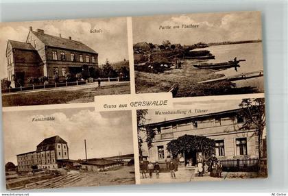 17268 O2091 Gerswalde - Kunstmühle Warenhandlung Tilsner Schule Am Flach... - 13662867