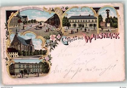 19322 O2901 Bad Wilsnack 1899 Lithographie Hotel Deutsches Haus Kriegerd... - 13610317