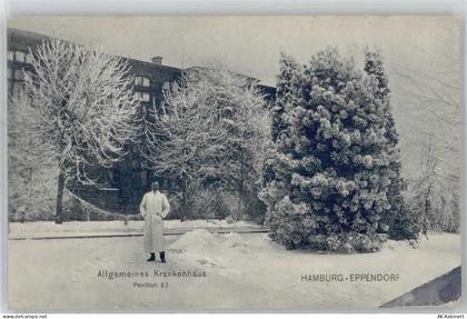 20095 W2000 Eppendorf 1908 Winter Krankenhaus Pavillon 23 - 51532458