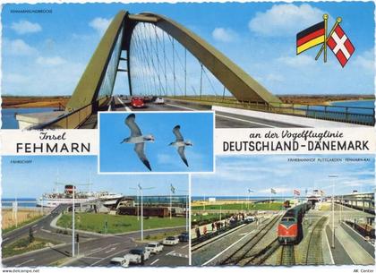 23769 W2448 Fehmarn 1967 - Fehmarn, -Fehmarnsundbrücke, gezackter Rand, ... - 20010891