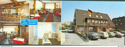 25761 W2242 Büsum Klapp AK Hotel Gasthaus Zum Seeadler Innen- und Aussen... - 13816495