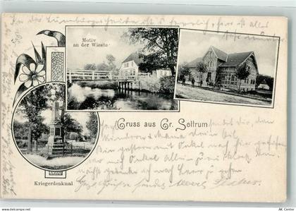 27367 W2724 Sottrum , Kr Rotenburg, Wümme 1909 - Kriegerdenkmal An der W... - 13629878