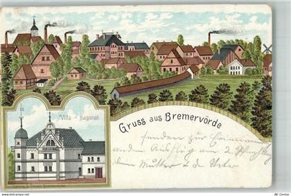 27432 W2740 Bremervörde 1899 Lithographie Villa Hagenah - 13668069