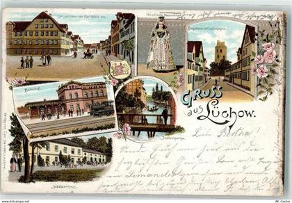 29439 W3130 Lüchow Wendland 1900 Lithographie Wendische Bauernbraut Schü... - 13627770