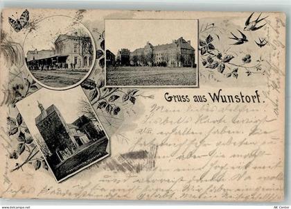31515 W3050 Wunstorf 1900 - Bahnhof Klosterrkirche Seminar-Haus Wunstorf... - 13553828