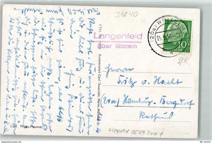 31840 W3253 Langenfeld , Kr Grafsch Schaumb - Landpoststempel über Rinte... - 10496064