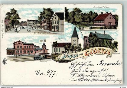 38486 O3580 Klötze 1899 Gebrauchsspuren Breitestraße Forsthaus Pansau Ba... - 13612842