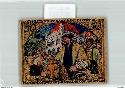 41812 W5140 Erkelenz 1921 - Notgeld 50 Pfennig Stadt Erkelenz unter span... - 39330488