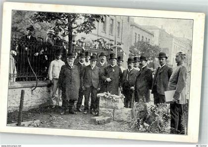 58507 W5880 Lüdenscheid 1909 Foto AK Amtshaus-Grundsteinlegung 18. 6. 19... - 13641822