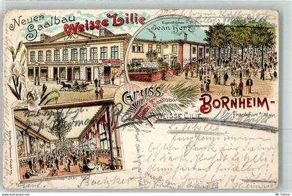 60308 W6000 Bornheim 1897 Gebrauchsspuren Gasthaus Neuer Saalbau Weisse ... - 13621753