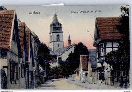 64521 W6080 Groß-Gerau Lithographie Hellwigstrasse Kirche - 51457976