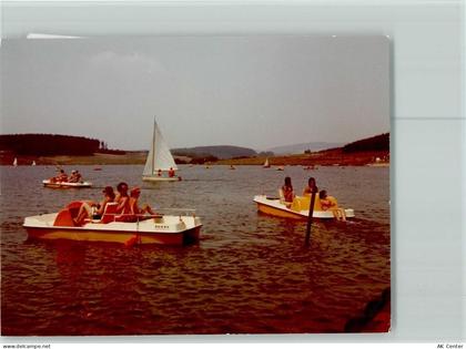 66679 W6646 Losheim , Saar FOTO KEINE AK Stausee Tretboote Segelboot - 40092928