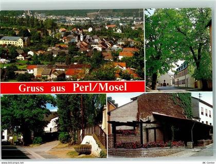 66706 W6643 Perl , Saar - Rückseite mit Abschürfungen bzw Kleberesten - 10250486