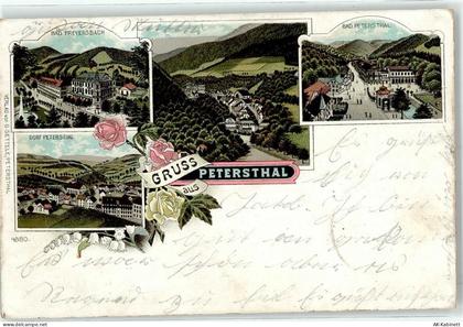 72250 W7605 Bad Peterstal-Griesbach 1898 Lithographie Bad Freyersbach - 51881372