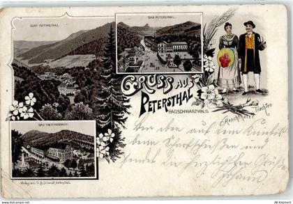 72250 W7605 Bad Peterstal-Griesbach Lithographie Renchtal Tracht Bad Fre... - 51881370