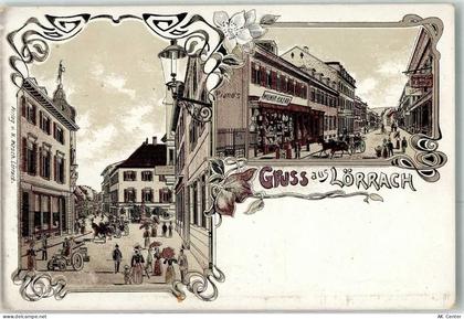 79539 W7850 Lörrach Lithographie Geschäft Wiener Bazar - 13616705