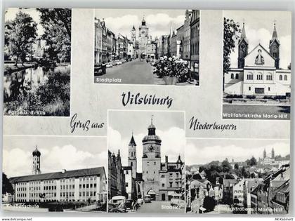 84137 W8313 Vilsbiburg - Stadtplatz Stadttor Hauptstraße Wallfahrtskirch... - 51505742