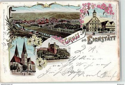 85072 W8078 Eichstätt , Bay 1898 - Marktplatz Willibaldsburg Dom - 52179555