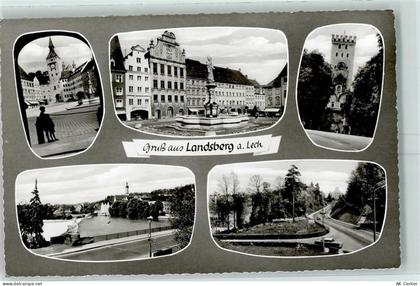 86899 W8910 Landsberg a. Lech - Stadttor Lech Marktbrunnen - 10337878