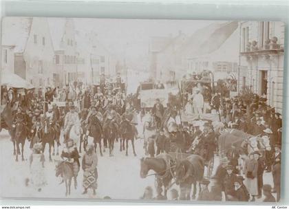 89257 W7918 Illertissen 1909 Foto AK Historisches Volksfest Festwagen Pf... - 13653511