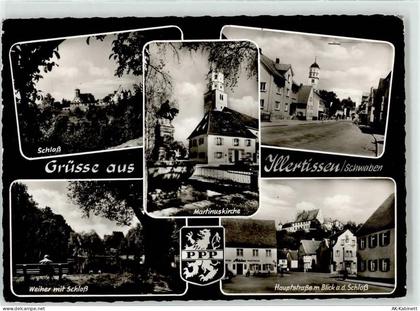 89257 W7918 Illertissen - Schloss Martinuskirche Hauptstraße Gasthaus Ad... - 52249538