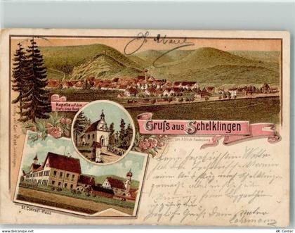 89601 W7933 Schelklingen 1899 Lithographie Herz-Jesu-Berg Kapelle St. Co... - 13645608