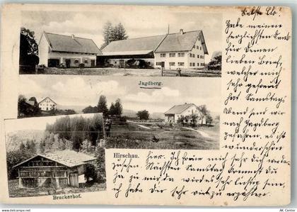 92242 W8452 Hirschau , Oberpf 1909 - Bruckerhof Jagdberg Bauernhof - 13663035