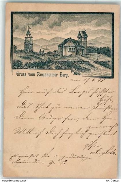 99448 O5305 Kranichfeld 1898 Lithographie Vorläufer 80er Jahre Riechenhe... - 13625549