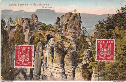 BC62214 Sachs Schweiz Bastei Bridge Lilienstein   germany
