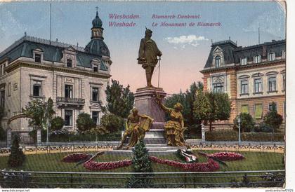 BF16690 bismark denkmal wiesbade wiesbaden  germany front/back image