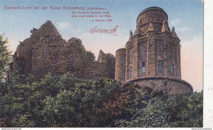 BG26031 bismark turm bei der ruine rothenburg kyffhauser  germany