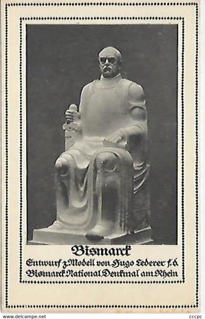 CPA Entwurf Modell von Hugo Lederer - Bismark National Denkmal am Rhein