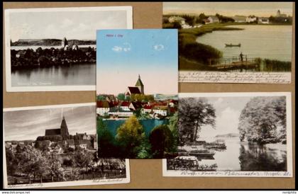 DEUTSCHLAND ETC. Herzogthum Lauenburg, Mölln und Ratzeburg, 5 verschiedene Ansichtskarten