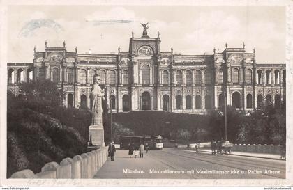 München Maximilianeum mit Maximiliansbrücke und Pallas Athene gl1930 #163.084
