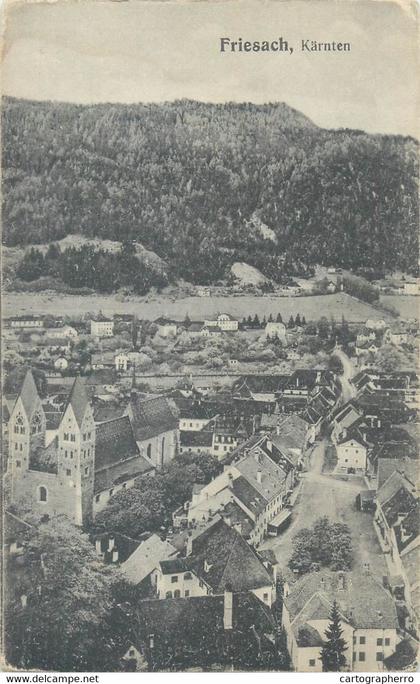 Postcard Germany Friesack karnten panorama