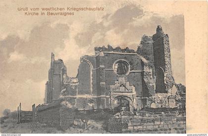 uk42115 gruss vom westlichen kriegsschauplatz kirche in beuvraignes germany