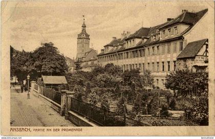 Ansbach - Partie an der Promenade