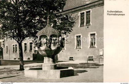 Aschersleben Sachsen-Anhalt Hennebrunnen